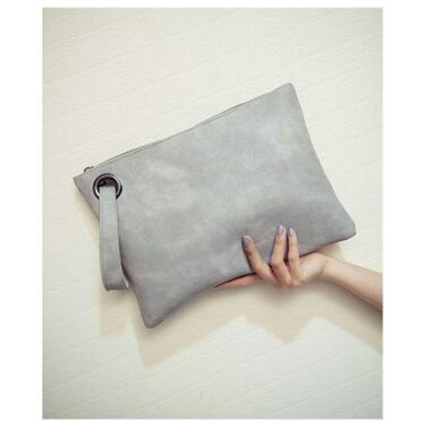 

women fashion handbag evening bag zipper party envelope bag solid pu leather wedding day large clutches purse female