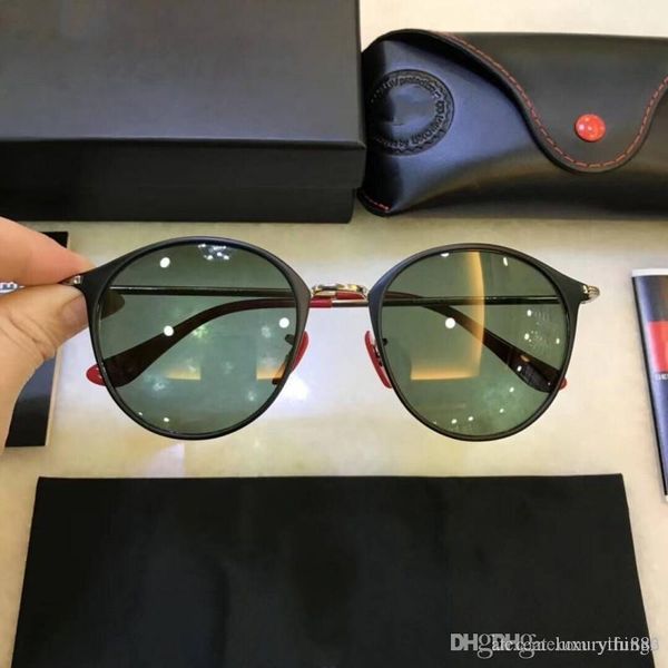 

sunglasses for men glass polarized for mens oval metal frame 3602 with box, White;black