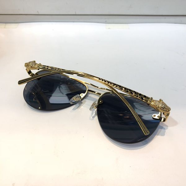 

wholesale- 6205253 sunglasses for men oval frameless popular uv protection men brand designer sunglasses vintage retro style come with case, White;black