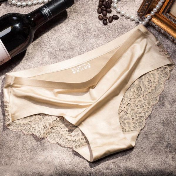 

women's lace panties seamless underwear briefs cotton panties for ladies crotch transparent lingerie briefs, Black;pink
