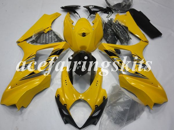 

4 gifts new abs motorcycle full fairings kits fit for suzuki gsx-r1000 k7 2007 2008 07 08 bodywork set custom yellow luster