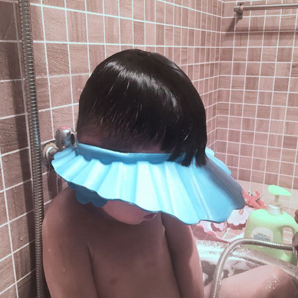 

2pcs/lot baby care shampoo cap kids safe shampoo shower bathing cap adjustable soft cap for baby washing children bathing hat