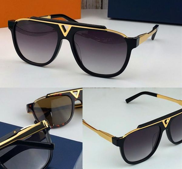 

2020 the latest selling popular fashion men design sunglasses square plate metal combination frame uv400 lens with box