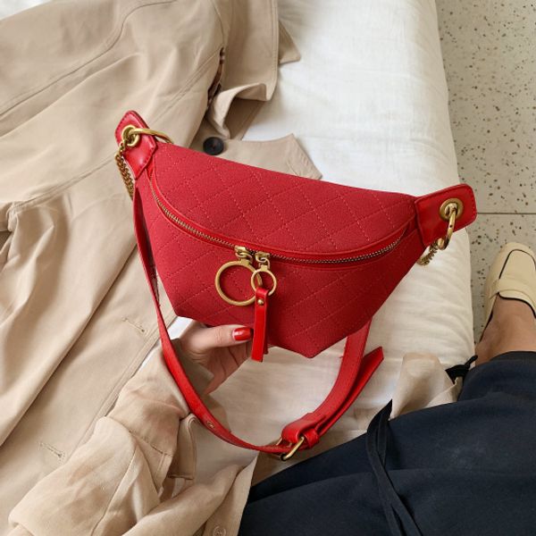 

2020 chain small shoulder messenger bag solid color pu leather crossbody bags for women lady handbags and purses