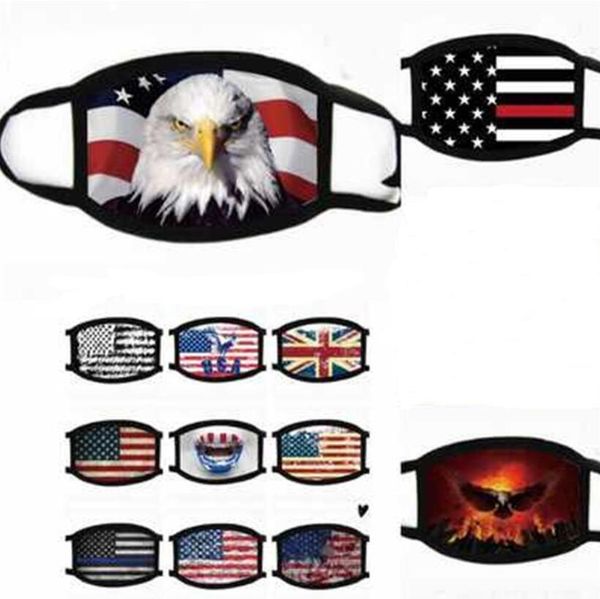 

trump face masks anti-dust cotton woman men fashion cycling winter warm black united states flag masks