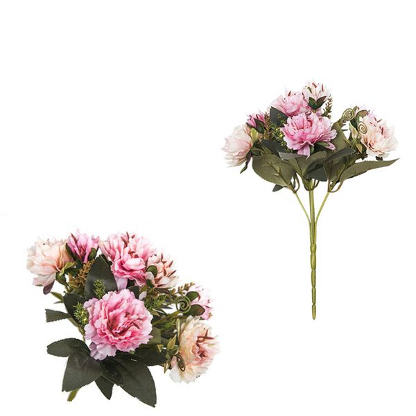 

flower heads artificial peony fake bouquet floral wedding birthday party decor