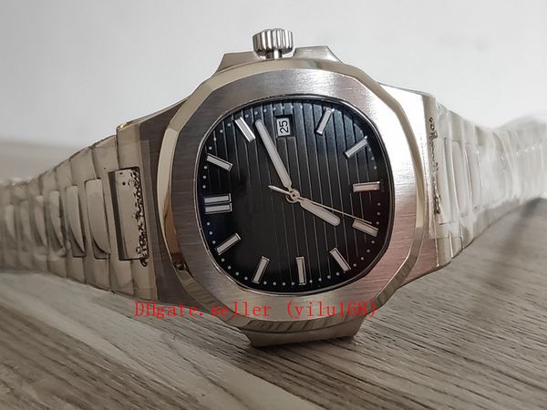 

4 colors men watch automatic machinery mechanical calendar 40mm watch 5711 5711/1a stainless steel men 40mm business wristwat, Slivery;brown