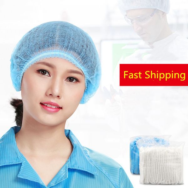 

100pcs / lot нетканые prevention женщины мужчины одноразовая волос чистая пылезащитный колпачок fast shipping фабрика волос защитные натяжны