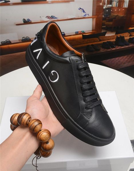 

luxury platformdesigner men's shoes wild vintage sneakers non-slip breathable soft flat shoes men's casual shoes 02, Black