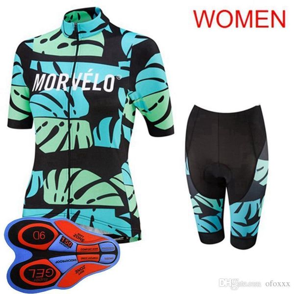 

2020 команда morvelo на заказ велоспорт джерси лето женщины короткий рукав шорты быстро сухой дышащий открытый спортивный трикотаж комплекты, Black;blue