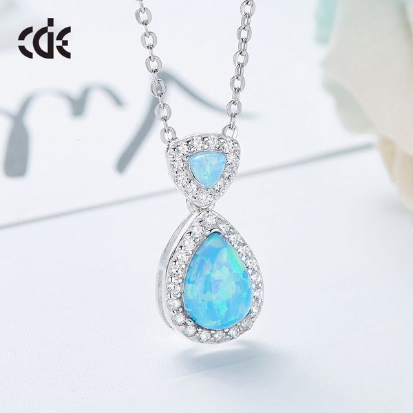 

deere australia opals925 sterling west silver drop-shaped women's necklace pendant jewelry