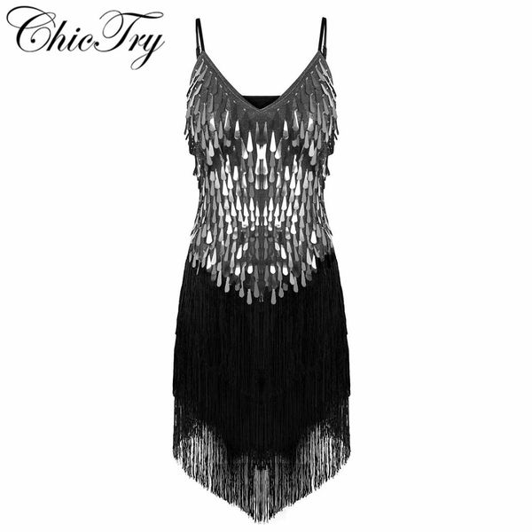 

fashion women sparkling sequins fringe dance party dress gowns rhythm ballroom samba rumba tango latin dance perform dress, Black;red