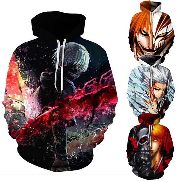 

men hoodie pullover casual long sleeve hoodie designer hoodie with big pocket thin character 3d printed hooded coat hip hop outwear, Black