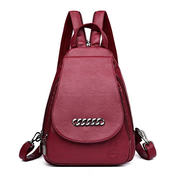 

2019 luxury women leather backpacks vintage female shoulder bag sac a dos travel ladies mochilas school bags for girls preppy