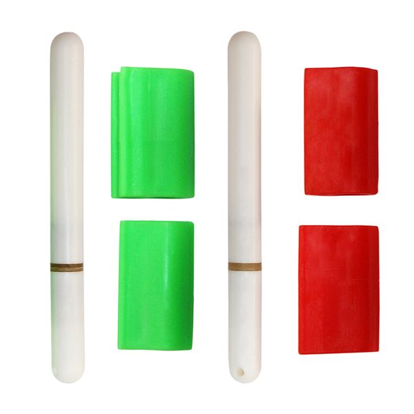 

2 pieces fishing rod luminous stick light led removable float night tackle