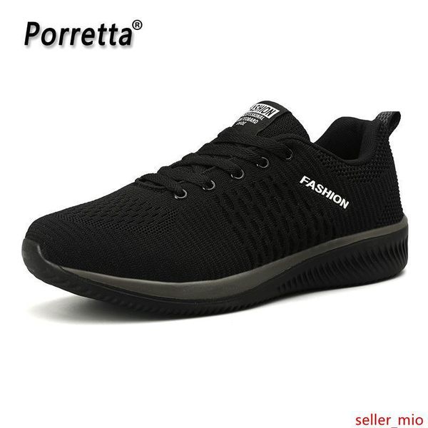 

porretta mesh breathable men sneakers comfortable casual male shoes fashion flat men footwear lightweight lace-up walking