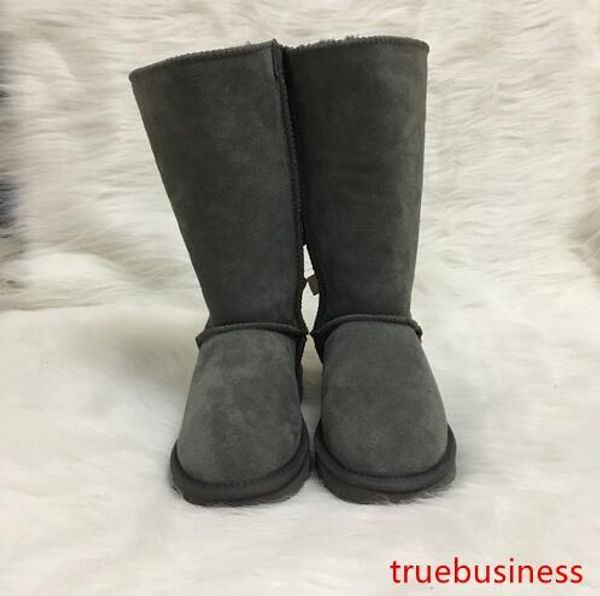 

women boots australia style women winter snow boots 3-bow back waterproof cow suede leather knee-high outdoor boots brand ivg size us4-14
