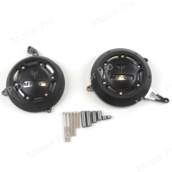 

for yamaha mt07 mt-07 fz07 fz-07 2014 2015 2016 2017 engine cover guard motorcycle accessories cnc aluminium crash protector mt