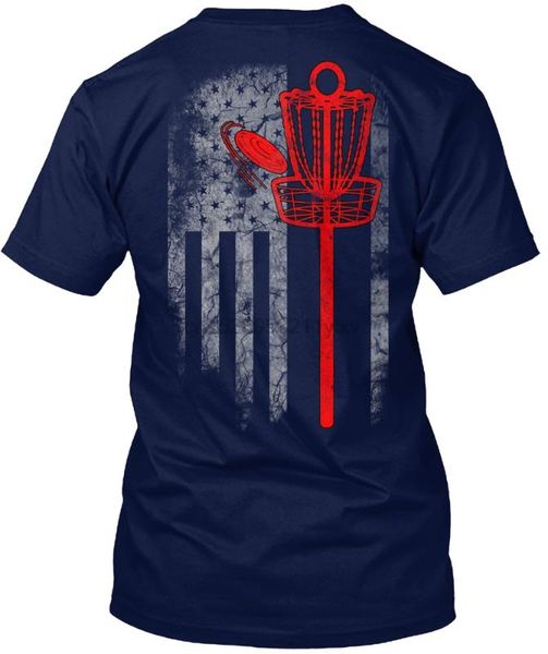 

men t shirt disc golf us flag tshirts women t-shirt, White;black