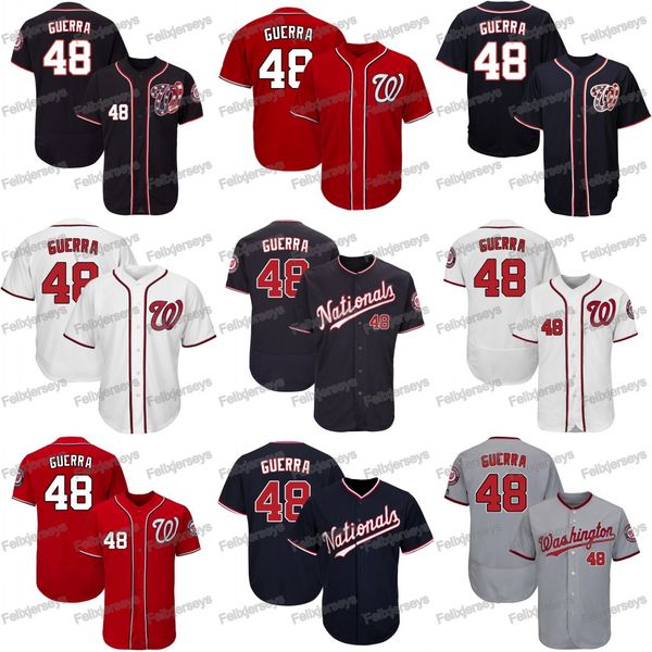 

48 Javy Guerra Juan Soto Max Scherzer Anthony Rendon Adam Eaton Patrick Corbin Nationals Stephen Strasburg Cody Wilson Brian Dozier Jersey