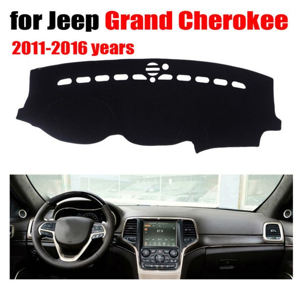 Car Dashboard Covers Mat For Grand Cherokee 2011 2016 Left Hand Drive Dashmat Pad Dash Cover Auto Dashboard Accessories Car Interior Mirror