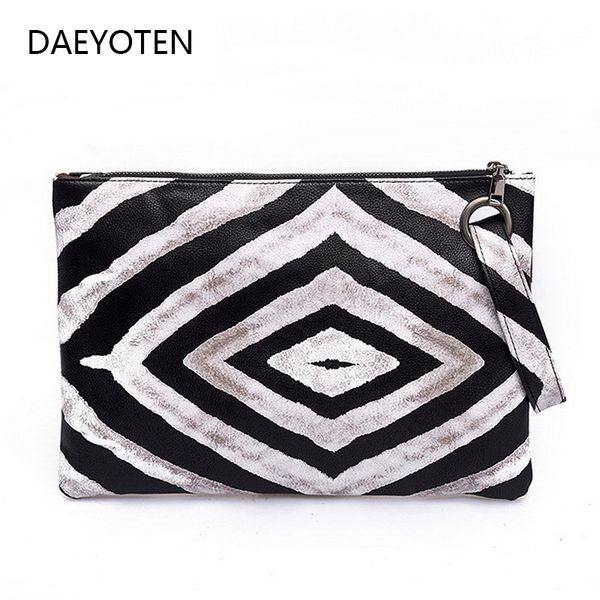

daeyoten 2019 new leopard women clutch bag female pu leather clutches zebra evening bag envelope ladies hand bags handbag zm0043
