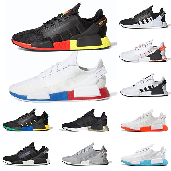 

nmd r1 v2 running shoes sneakers munich core black white oreo og classic metallic gold mens womens trainers sports size 36-45