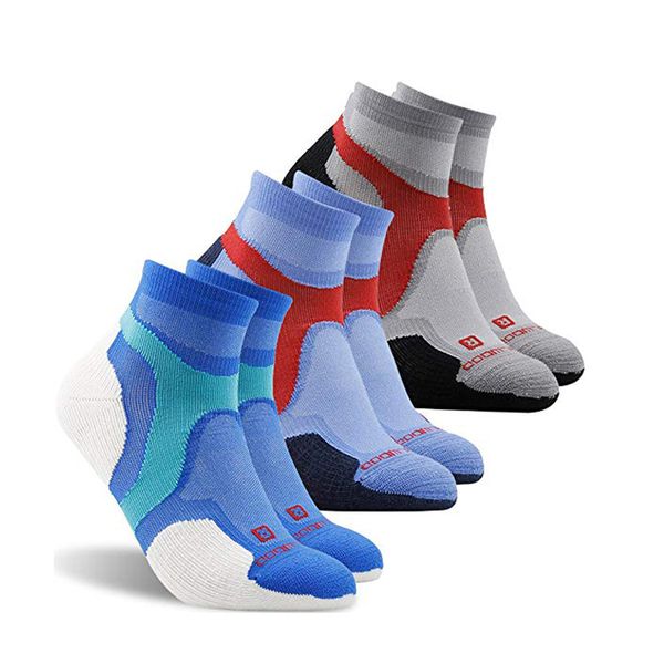 

3 pairs low cut running socks, zealwood ankle athletic socks,tennis socks, Black