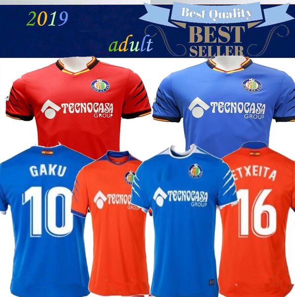 

molina #19 2018 2019 2020 getafe club de fÃºtbol home blue Ã¡ngel away red gaku shibasaki getafe cf 19/20 camiseta de futbol, Black;yellow