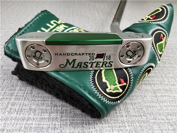 

golf putter clubs 2018 masters edition handcrafted 33/34/35inch grip optional colour with head cover