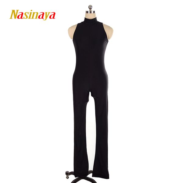 

nasinaya figure skating leotard jumpsuit for girl kids women one piece customized patinaje ice skating costume gymnastics 9