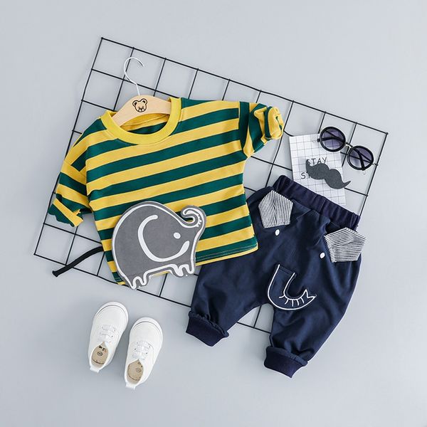 

children's clothes for boys toddler kids baby boys cartoon pullover t-shirt jeans pants outfits set w619, White