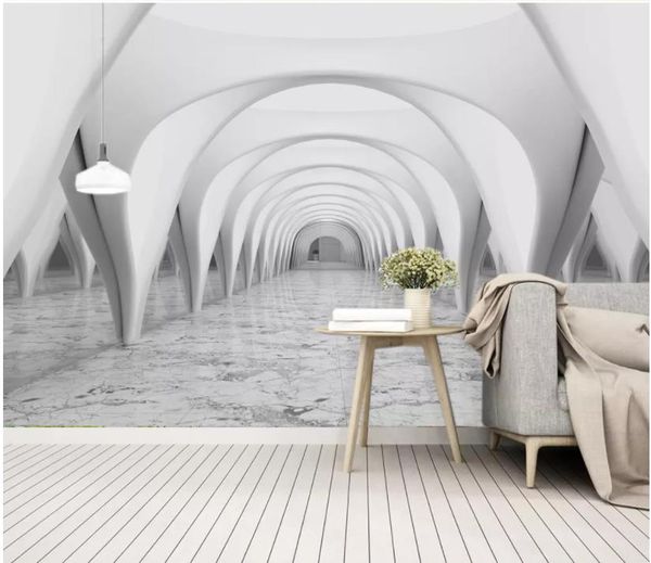 

wallpaper for walls 3 d for living room hd stereo european abstract roman column arch church building corridor