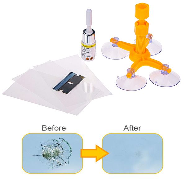 

diy car windshield repair kit glass windscreen restore repairing tools set big chip crack repairing car auto kit