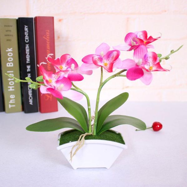 

artificial butterfly orchid flower simulated floral balcony home decor