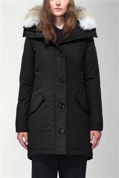 

2020 канада зимние вниз ветровки одежда женская роскошная куртки пуховик north parka бомбардировщика пальто теплый перо пальто классический, Black