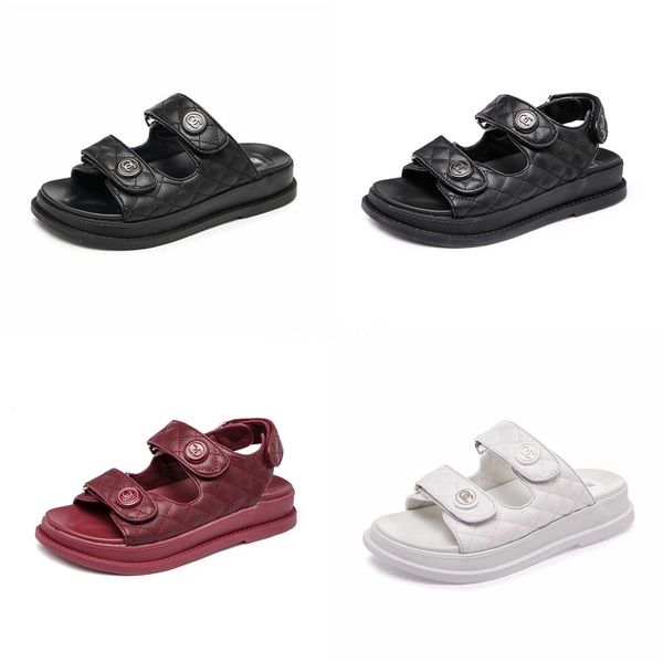 

tuyoki summer women flat sandals shoes fashion little crystals slippers ladies bling upper casual outdoor footwear size 34-40#646, Black