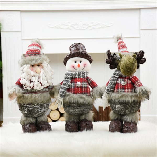 

natal santa claus snowman doll christmas tree decorations navidad figurine christmas gift new year ecoration adornos de navidad