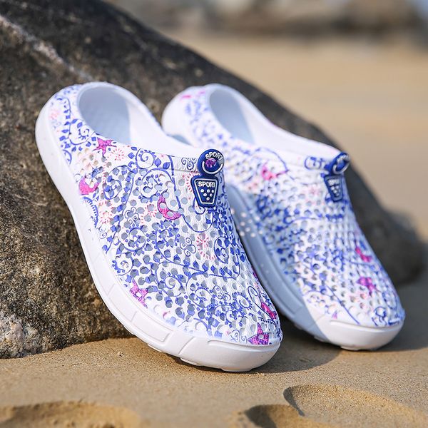 

2018 womens casual clogs breathable beach sandals valentine slippers summer slip on women flip flops shoes home shoes for women, Black