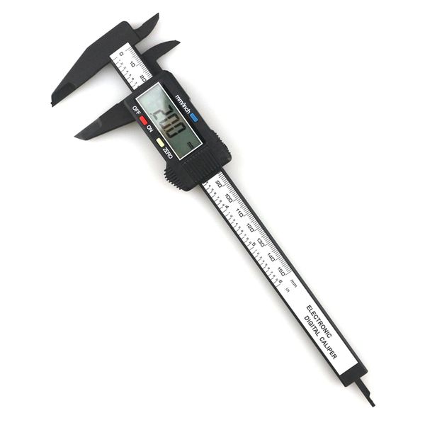 

150mm 6inch lcd digital electronic vernier caliper gauge carbon fiber micrometer 0.1mm digital calipers micrometro paquimetro