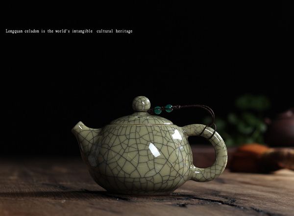 

китайский офис маленький чайник лед треснутая глазурь один горшок фиолетовый песок керамический чайник кунг-фу фильтр домашний напиток 140 м