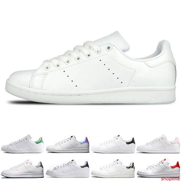 

2019 new smith men women stan shoes black white red blue silver pink smith sneakers casual shoes leathe size 36-44