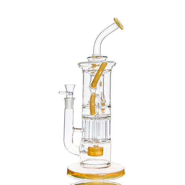 

CCG 2019 Новый бренд 14-дюймовый Столб зверя стеклянные бонги с цветком жизни на 18,8 мм соединения