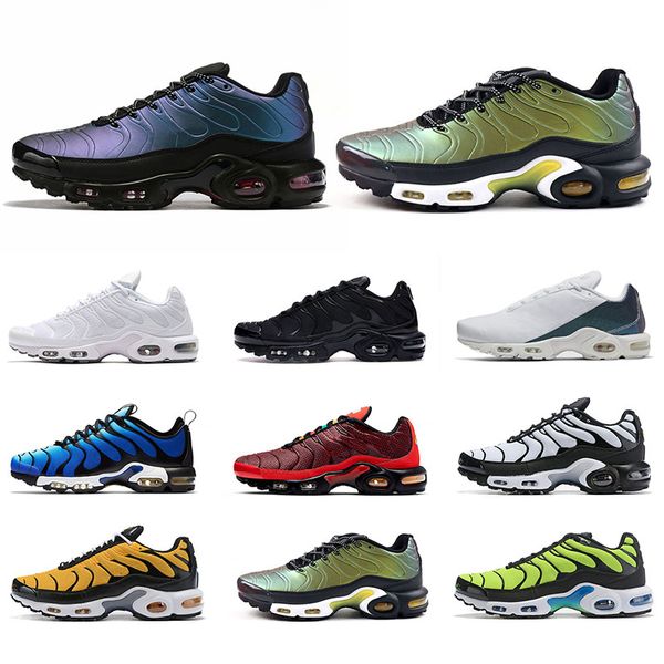 

fashion tn plus ultra se mercurial men running shoes chaussures triple black white volt hyper blue mens trainer sneakers sports runners