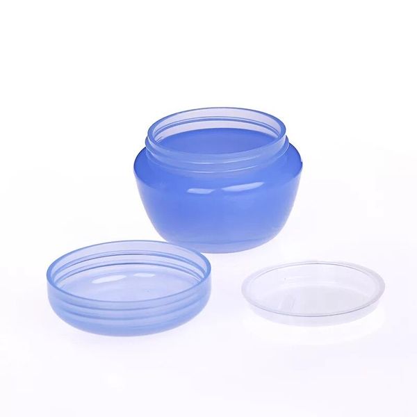 

2pcs mix refillable bottles travel face cream lotion cosmetic container plastic empty makeup jar pot 5 colors 5g/10g/20g/30g
