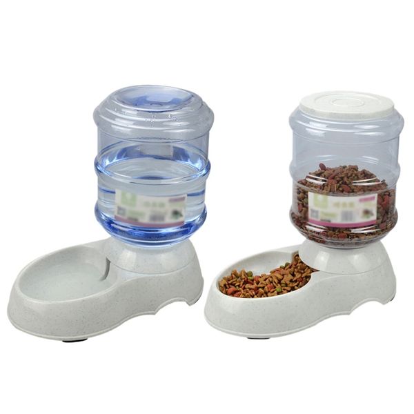 

3.5l dog automatic feeders drinking bowls for cats food trough for dogs water drinker bottle bowls for cats water dispensers
