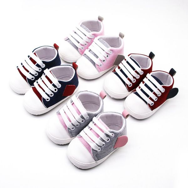 Canvas Baby Sneaker Sport Shoes For Girls Boys Newborn Shoes Baby Walker Infant