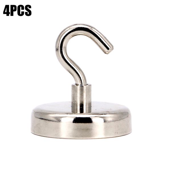 

4pcs multifunctional cute magnetic hooks powerful heavy duty neodymium magnet refrigerator surfaces not scratch hogard st27
