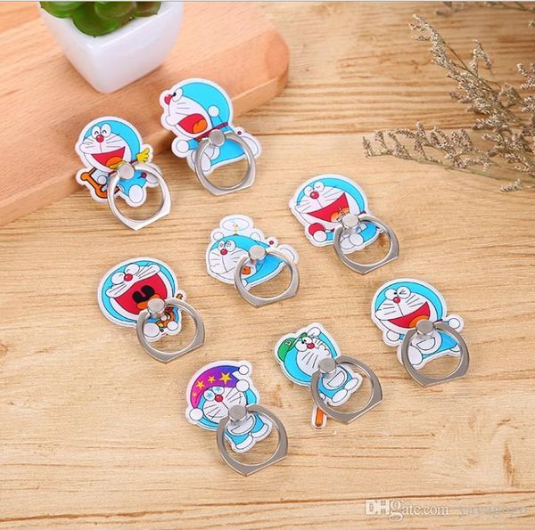 

universal 360 degree cute cartoon cat finger ring holder phone stand for samsung huawei iphone mobile phones acrylic mounts