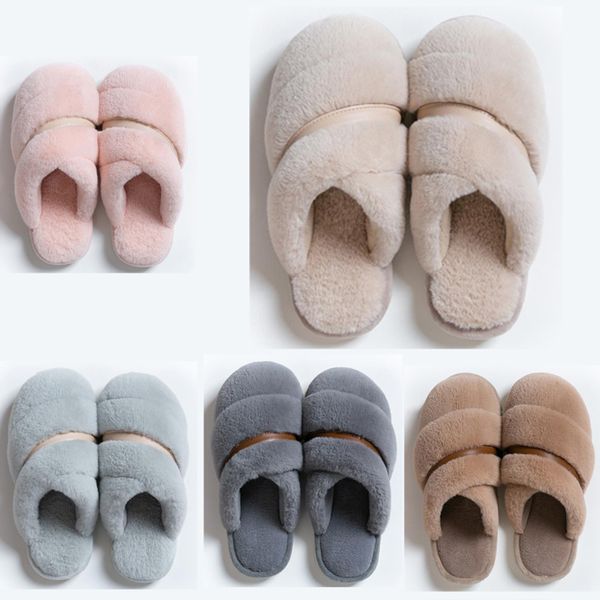 

ale non-brand winter women men slipper fur flip flops sandals indoor keep warm home shoes rubber flat sandals 38-45 style 29